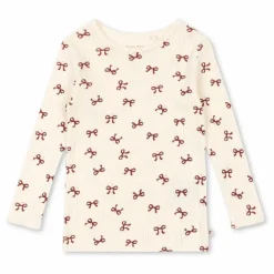 Enfant Konges Sløjd T-shirt Minnie Nœuds Pointelle Coton Bio |