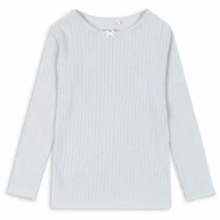 Online Konges Sløjd T-shirt Minnie Pointelle Coton Bio | Bleu pâle