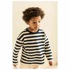 Enfant Jenest T-Shirts, Chemises|Blouses, T-Shirts|T-shirt Moos Rayé Coton Bio |