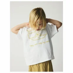 brunobruno nation T-shirt Nanna Chat Coton Bio | Blanc Sale