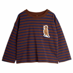 Sale Mini Rodini T-shirt Oiseau Coton Bio | Marron