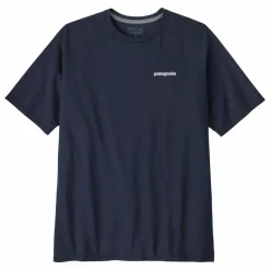 Patagonia T-shirt P-6 Logo Responsibili Fibres Recyclées | Bleu Discount