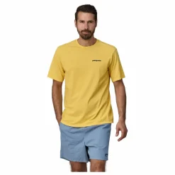 Patagonia T-shirt P-6 Logo Responsibili Fibres Recyclées | Jaune Online