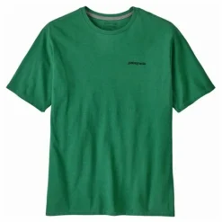 Patagonia T-shirt P-6 Logo Responsibili Fibres Recyclées | Vert sapin New