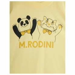 Discount Mini Rodini T-shirt Panda Coton Bio | Jaune