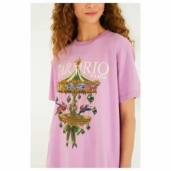 Farm Rio T-shirt Paris Carousel | Lilas tLilas Online