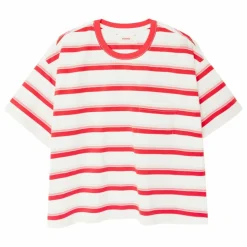 Xirena T-shirt Paulina Rayé | Blanc Outlet