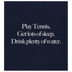 Online Sporty & Rich T-shirt Play Tennis Coton Recyclé | Bleu marine