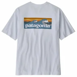 Homme Patagonia T-shirt Poche Boardshort Logo Recyclé |