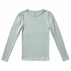 Best Soor Ploom T-shirt Pouf Pointelle Coton Bio | Bleu pâle