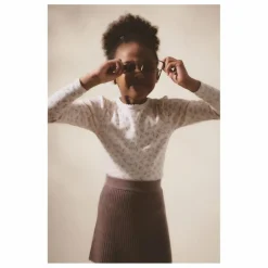 Discount Soor Ploom T-shirt Pouf Pointelle Fleuri Coton Bio | Ecru