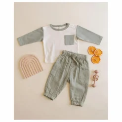 Enfant Quincy Mae T-Shirts, Chemises|T-Shirts, Chemises|T-shirt Raglan Poche Coton Bio |