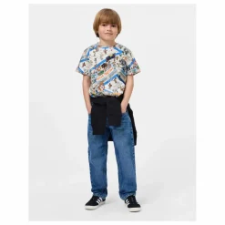 Molo T-shirt Ralphie Basketball Coton Bio | Ecru Outlet