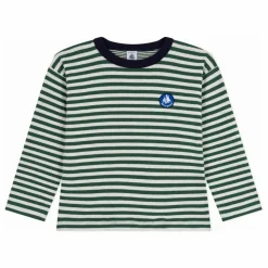 Enfant Petit Bateau T-Shirts, Chemises|T-shirt Rayé Logo Coton Bio |