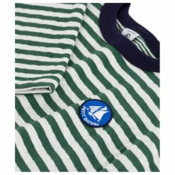 Enfant Petit Bateau T-Shirts, Chemises|T-shirt Rayé Logo Coton Bio |