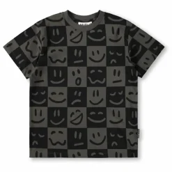 Enfant Molo T-Shirts, Chemises|Blouses, T-Shirts|T-shirt Riley Emotion Damier Coton Bio |