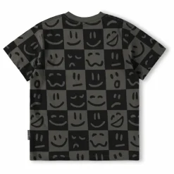 Enfant Molo T-Shirts, Chemises|Blouses, T-Shirts|T-shirt Riley Emotion Damier Coton Bio |