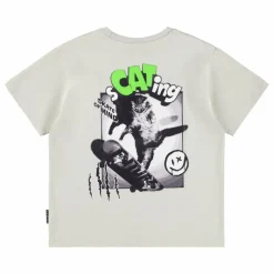 Clearance Molo T-shirt Riley Scating Coton | Gris