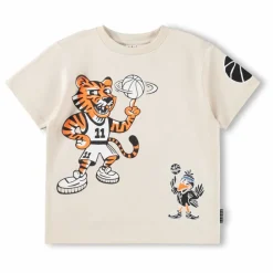 New Molo T-shirt Rodney Mascottes Basketball Coton Bio | Ecru