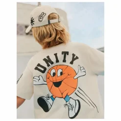 New Molo T-shirt Rodney Mascottes Basketball Coton Bio | Ecru