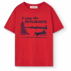 The Animals Observatory T-Shirt Rooster Holidays | Rouge
