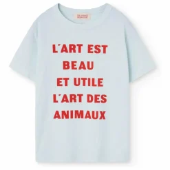 The Animals Observatory T-Shirt Rooster L'art | Bleu ciel Discount