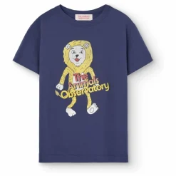 New The Animals Observatory T-shirt Rooster Lion | Bleu marine