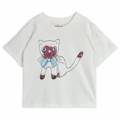 Outlet Mini Rodini T-shirt Siamese Coton Bio | Blanc