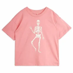 Enfant Mini Rodini T-Shirts, Chemises|Blouses, T-Shirts|T-shirt Skeleton Coton Bio |