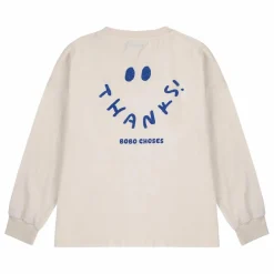 Bobo Choses T-shirt Sourire Coton Bio | Ecru Hot