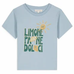 Louise Misha T-Shirt Tayo Coton Bio | Bleu ciel Discount