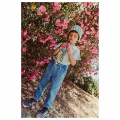 Louise Misha T-Shirt Tayo Coton Bio | Bleu ciel Discount