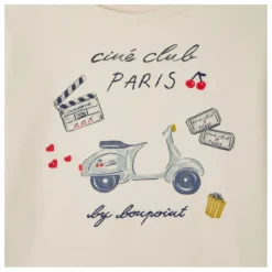 Bonpoint T-shirt Tidjane Paris Jersey Coton Bio | Ecru Best