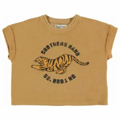 Piupiuchick T-shirt Tigre Eponge Coton Bio | Ocre Clearance