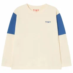 Outlet Tinycottons T-shirt Tiny Colorblock Coton Bio | Crème
