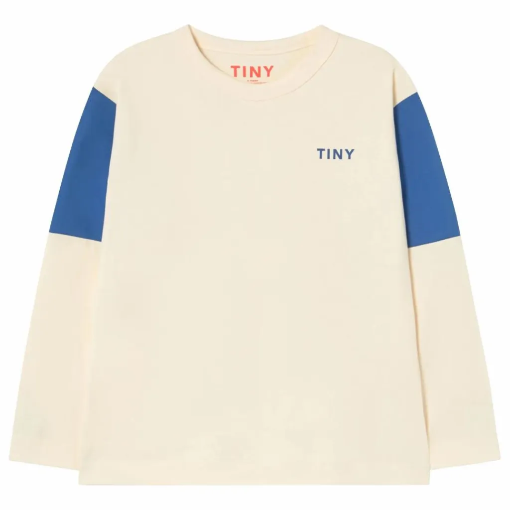 Outlet Tinycottons T-shirt Tiny Colorblock Coton Bio | Crème