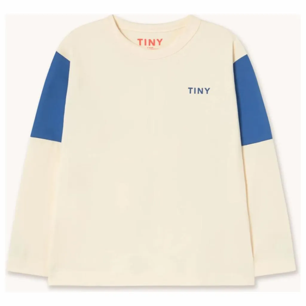 Outlet Tinycottons T-shirt Tiny Colorblock Coton Bio | Crème