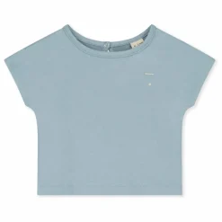Discount Gray Label T-shirt Top Coton Bio | Bleu ciel
