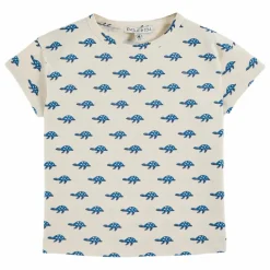 Hot Emile et Ida T-Shirt Tortue Coton Bio | Ecru