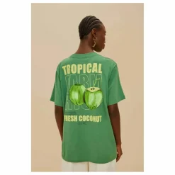 Hot Farm Rio T-shirt Tropical Coconut | Vert