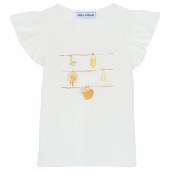 Hot Tartine et Chocolat T-shirt Volants | Ecru