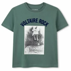 Zadig & Voltaire T-shirt Voltaire Rock Coton Bio | Vert Online