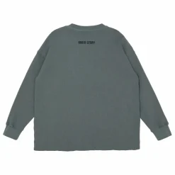 Main Story T-shirt Waffle Coton Bio | Gris Sale