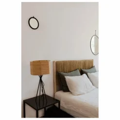 Cosydar Tête de lit en bois brut et palme