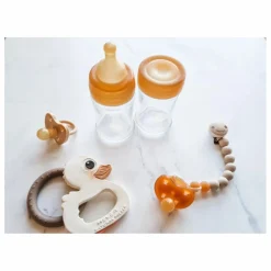 Hevea Tétine pour biberon à col large - Débit lent