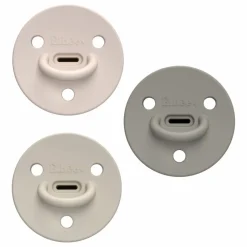 Clearance Elhée Tétines en silicone médical Choochoo Betsy - Set de 3 Multicolore