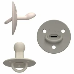 Clearance Elhée Tétines en silicone médical Choochoo Betsy - Set de 3 Multicolore