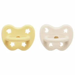 Hevea Tétines physiologiques en caoutchouc naturel - Lot de 2 | Beige Best