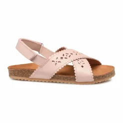 Sale Pèpè Two Con Me - Sandales Croisées Perforées | Rose poudré