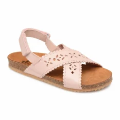 Sale Pèpè Two Con Me - Sandales Croisées Perforées | Rose poudré